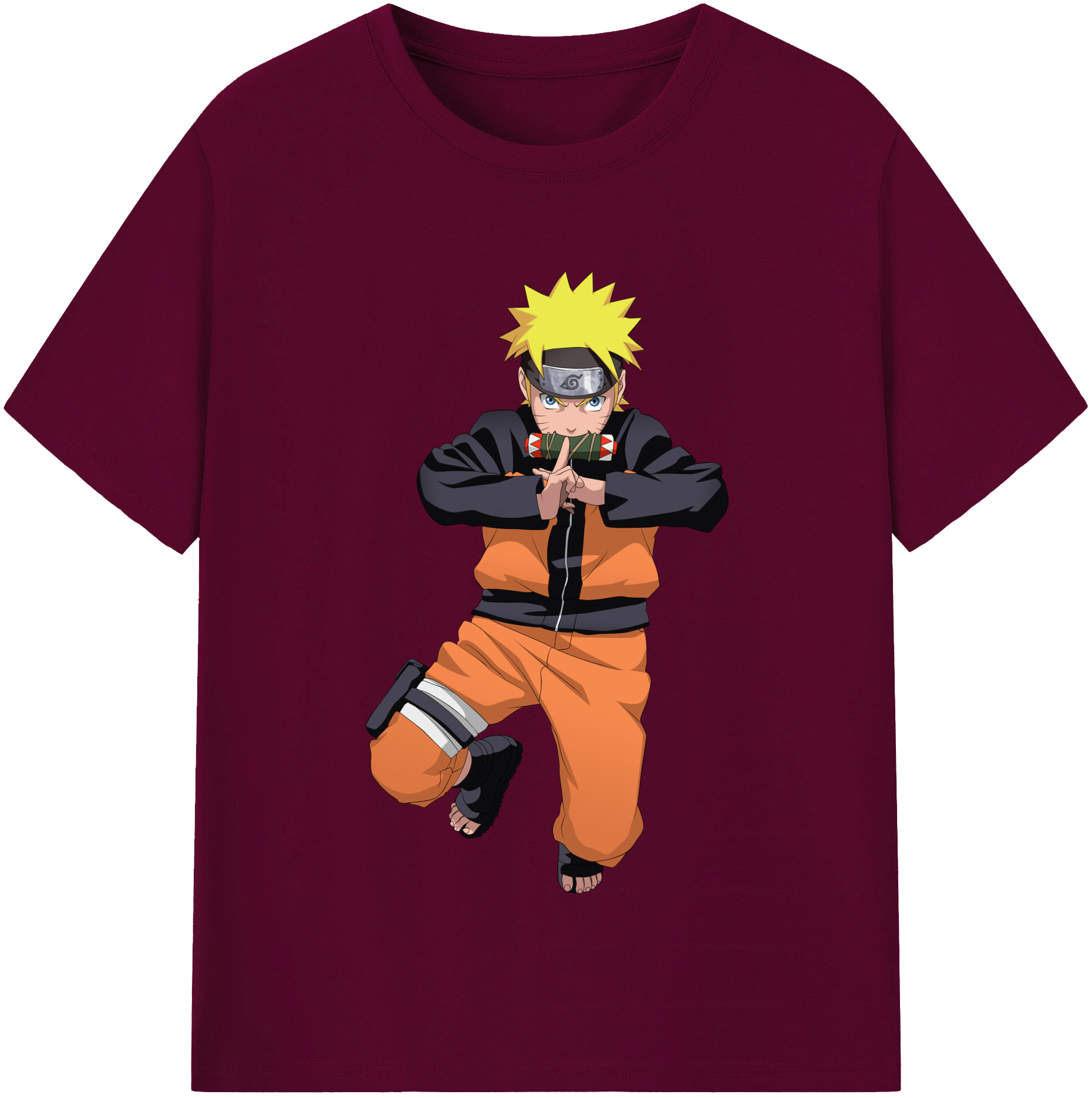 （画像用） NARUTO -ナルト- うずまき ナルト Uzumaki Naruto レディースカジュアルプリントTシャツ（綿100％）